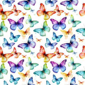 VB Little Unicorn Girls in Love Multicolor Butterflies